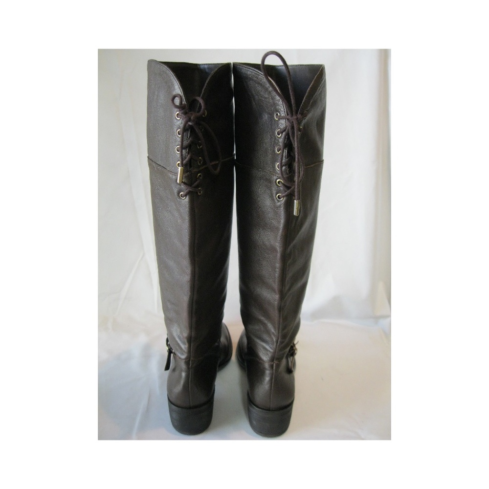 NEW BCBGeneration Brown Leather Riding Boot - Picture 3 of 8